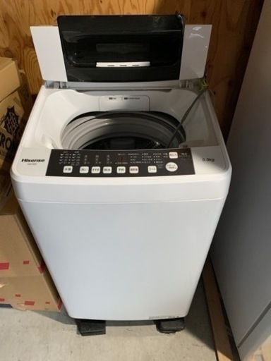 Hisense 洗濯機　5.5kg HW-T55C  中古品　26日まで
