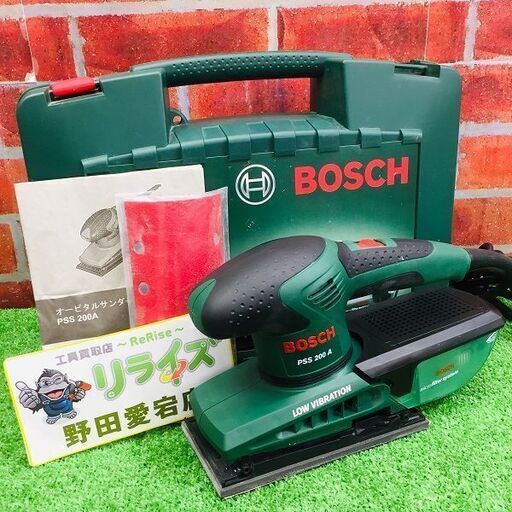 BOSCH ボッシュ PSS200A 吸じんオービタルサンダー【リライズ野田愛宕店】【店頭取引限定】【中古】ITZE676UY9AG