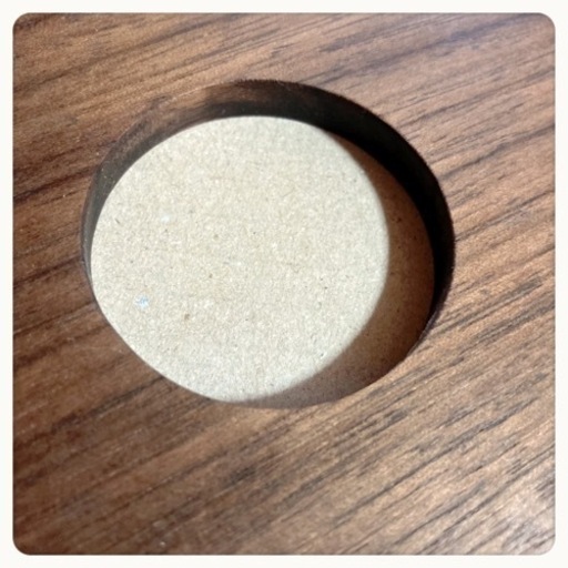 ご購入者様決定꒰未使用꒱胡桃鍋敷き 薄茶インテリア雑貨キッチン