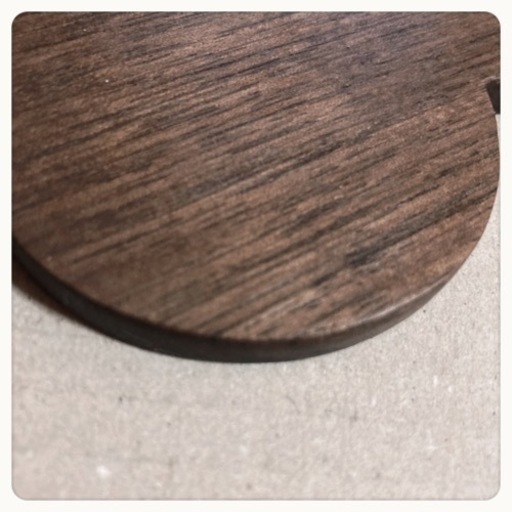 ご購入者様決定꒰未使用꒱胡桃鍋敷き 薄茶インテリア雑貨キッチン