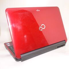 新品高速SSD 中古良品 レッド ノートパソコン 15.6型 富士通 AH550/5B Core i5 4GB Blu-ray 無線 Wi-Fi webカメラ Windows10 Office 新品高速SSD Wi-Fi有 赤色 ノートパソコン 15.6型 富士通 AH550/5B