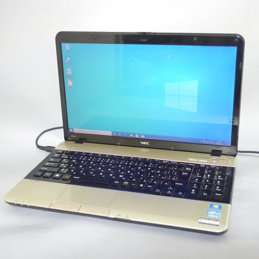 新品SSD Wi-Fi有 ゴールド 金色 ノートパソコン 15型 NEC PC-LS550FS6G 中古良品 第2世代Core i5 8GB Blu-ray 無線 Windows10 Office