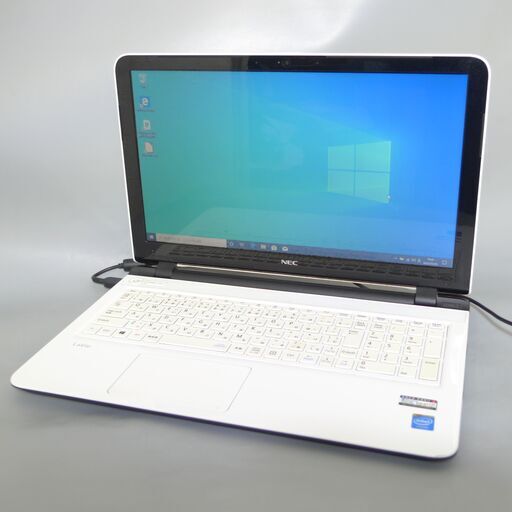 新品SSD WiFi有 ノートパソコン 15.6型 NEC PC-LS150SSW 中古良品 第4世代Celeron 4GB DVDRW 無線 Bluetooth webカメラ Win10 Office