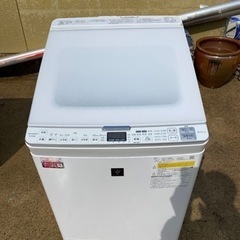 【ネット決済・配送可】洗濯機　SHARP   8kg    2021年