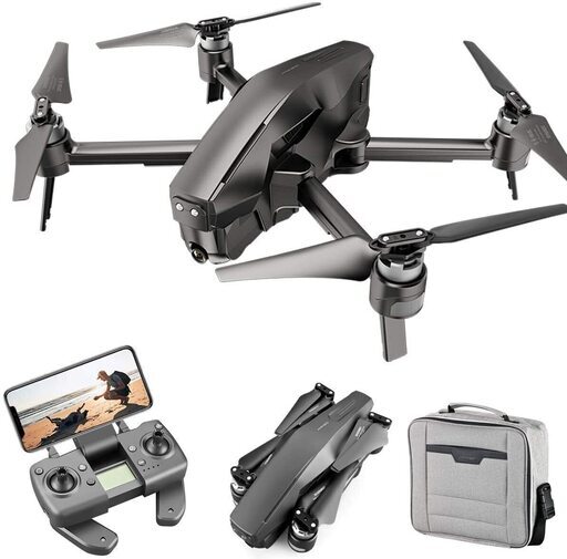 4DRC 空撮ドローン MARK300 GPS搭載 4K高画質 マイクロSDカード対応 バッテリー2本 専用収納バッグ スペアプロペラ2set付属