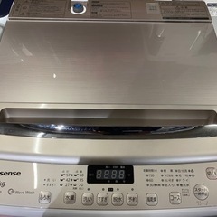 1014 美品 縦型洗濯機 2020年製 風乾燥 7.5kg ハイセンス HW-