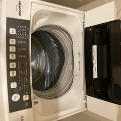 無料　ハイセンス 全自動 洗濯機 5.5kg HW-T55C 本...