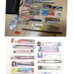 メーカー品　メタルジグ　シマノ　ダイワなど　72個セット　未使用と中古品