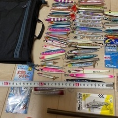 メーカー品　メタルジグ　シマノ　ダイワなど　72個セット　未使用と中古品