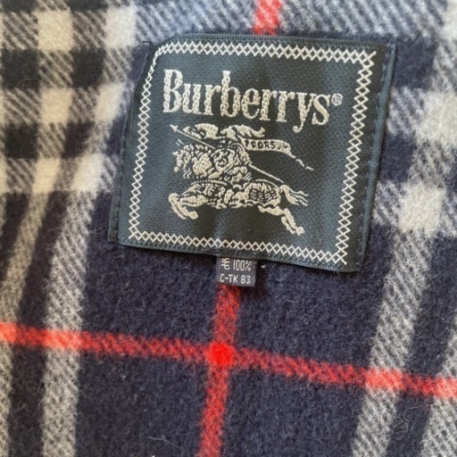 Burberry チェック ウール ケープ　ポンチョ　美品