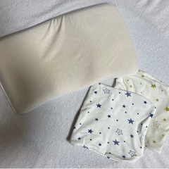 ベビー枕　低反発　絶壁防止　向きぐせ　頭の形　綿100%