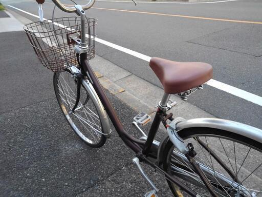 中古自転車1617 前後タイヤ新品！ 軽量アルミフレーム 27インチ