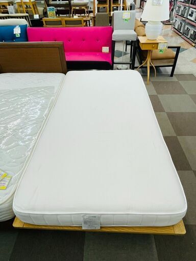 MUJI(無印良品) シングルベッド 定価￥45,000 ポケットコイルマットレス オーク材使用