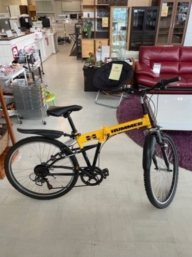 ☆格安☆HUMMER折りたたみ自転車☆美品☆