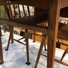 【愛品館八千代店】unico　ウニコ　伸長式ダイニング3点セット