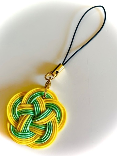 水引ストラップ 梅結び 菜の花カラー ハンドメイド Cherry 浜松の携帯アクセサリーの中古あげます 譲ります ジモティーで不用品の処分