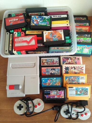 【受け渡し予定者決まりました】ファミコン　本体（互換機）＋カセット５２本セット!!　ゲーム
