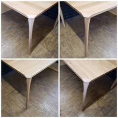 【未使用・訳アリ・美品】ダイニングテーブル・幅150cm・天然木オーク・無垢材・1214