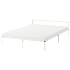 イケア IKEA ダブル　ベッドフレーム （ベッドベース付き）