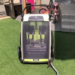 安心に通園可能！スーリーチャイルドトレーラー(THULE)