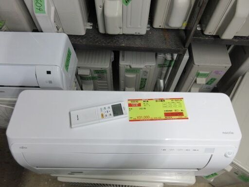 K03142　富士通　中古エアコン　主に6畳用　冷2.2KW／暖2.5KW