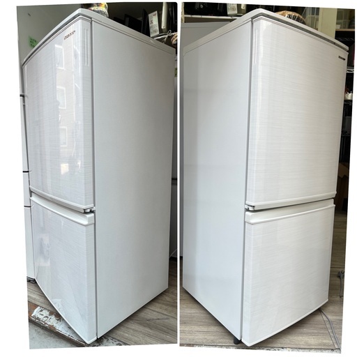 16500(税込) SHARP シャープ 冷凍冷蔵庫 SJ−D14E−W 2019年製 (3ー12)