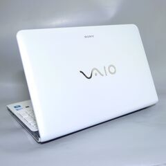 新品高速SSD Wi-Fi有 ノートパソコン 15.5型 SONY SVE15113FJW 中古美品 Pentium 4GB DVDRW 無線 Bluetooth webカメラ Win10 Office 新品高速SSD Wi-Fi有 ノートパソコン 15.5型 SONY SVE15113FJW 中古美