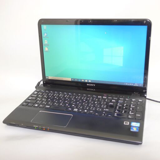 大容量HDD-750G Wi-Fi有 ノートパソコン 15型 SONY SVE1511AGJB 中古美品 第2世代 i5 4GB DVDRW 無線 Bluetooth カメラ Win10 Office
