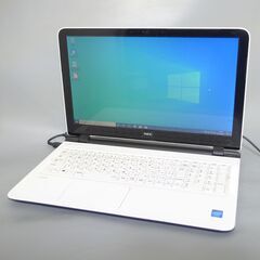 大容量HDD-750G ノートパソコン 15.6型 NEC PC-LS150SSW 中古良品 第4世代