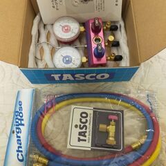 終了TASCO タスコ R410A R32ゲージマニホールドキット TA122G-1未使用品