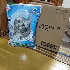 猫ちゃん用トイレ　紙砂　7リットル×6袋