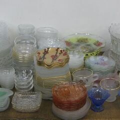 ガラス製 食器 大量 120枚セット 皿 盛鉢 平皿 小鉢 角皿...