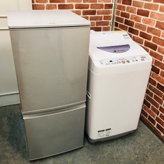 成約済⭕️】国産SHARP家電セット♪洗濯機は雨の日も忙しい