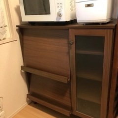 【ネット決済】食器棚、キャビネット、レンジラック