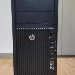 【ネット決済・配送可】パソコン HP Z420 |６コア 32G...