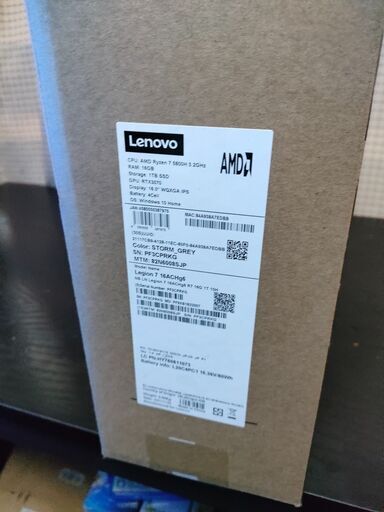 [新品未開封] LenovoLegion760 RTX3070 (82N6008SJP)