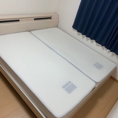 引渡し決定)シングルベッド2台※マットレス付