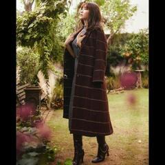 【Her lip to】Herringbone Wool-Blend Coat セール】Herringbone Wool-Blend Classic Coat（チェスター