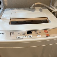 無料　洗濯機　AQUA 5キロ　