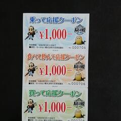 【ネット決済・配送可】わっかない応援クーポン3000円分
