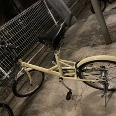 【購入者決まりました】アイボリー♫ミニベロ　自転車