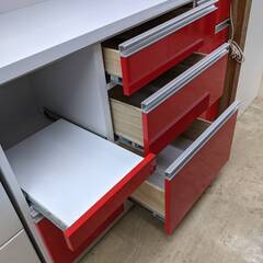 お値下げ致しました！！】3面レンジボード キッチン収納 収納家具 