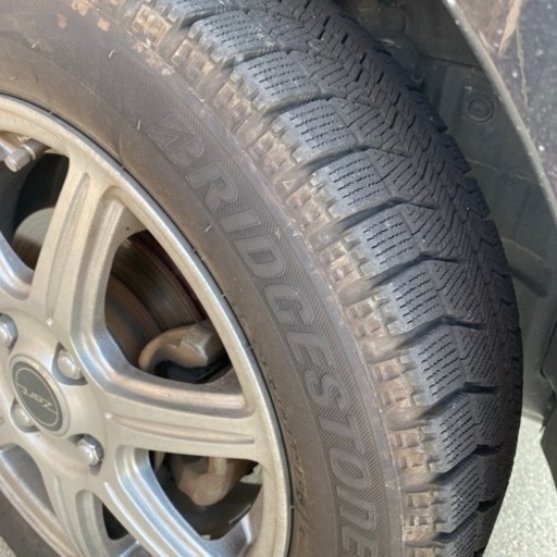 スタッドレスタイヤホイル付き4本　155165R14 R7ZART 14✖️45