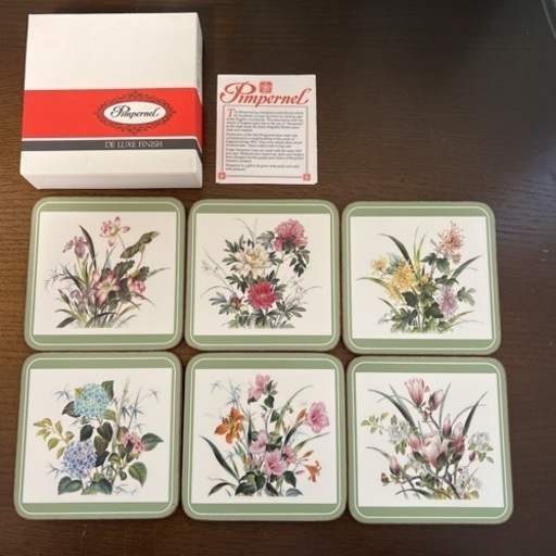 ピンパーネル Pimpernel ボタニカル コルク コースター 6枚セット Rkマート 大門の食器 その他 の中古あげます 譲ります ジモティーで不用品の処分