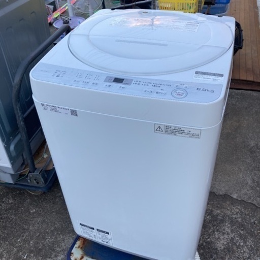 2018年製　SHARP ES-GE6B全自動洗濯機　6.0kg