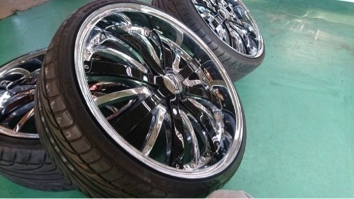 【ジオバンナ DBL・G】FALKEN(ファルケン) FK455 9.5J付き【22インチ 4本セット】