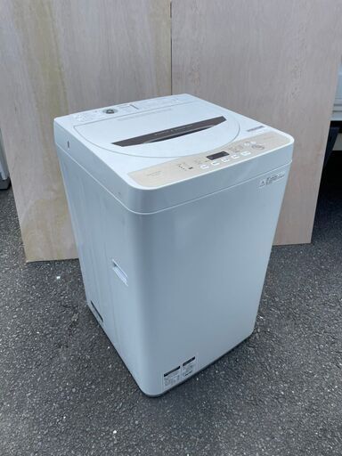 ☆格安☆単身者用 洗濯機(4.5kg) シャープ　ES-GE48 2018年製 中古品 セット割対象商品 軽トラ無料貸し出し