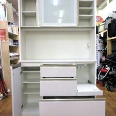 ニトリ キッチンボード アルミナ2 120KBWH ホワイト/白 レンジボード 食器棚 収納 家具 札幌市 厚別区 