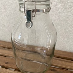 【ネット決済】取手付き密封びん4L/ガラス瓶/梅酒作り/果実酒作り