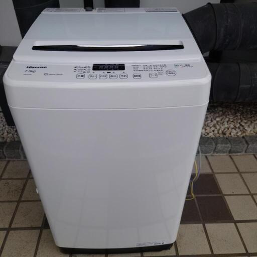 【売ります】Hisense　全自動電気洗濯機【中古美品】